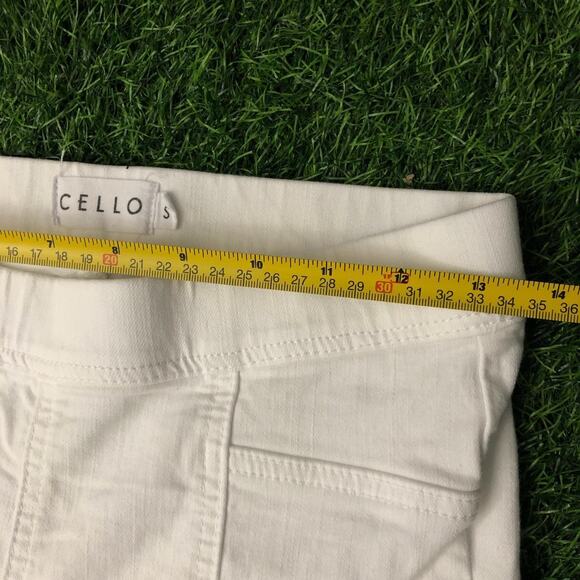 Women’s White Cello Stretchy Flare/Bell Bottom Chino Pant - Picture 6 of 7